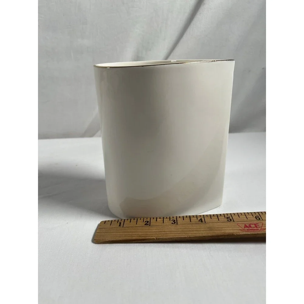 VTG Rare Drop Shape Porcelain Japan Vase Pink Purple Floral Great Condition #401